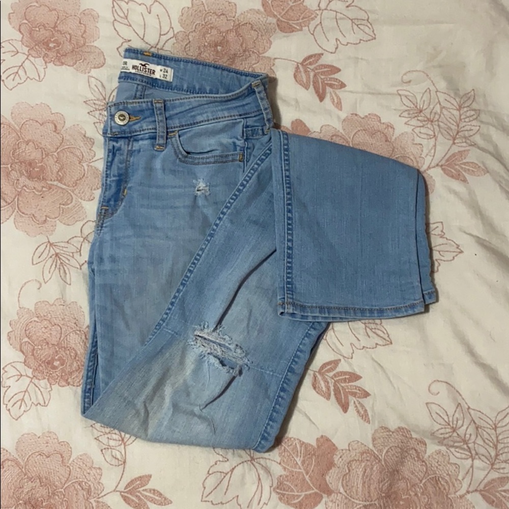 Hollister ripped jeans